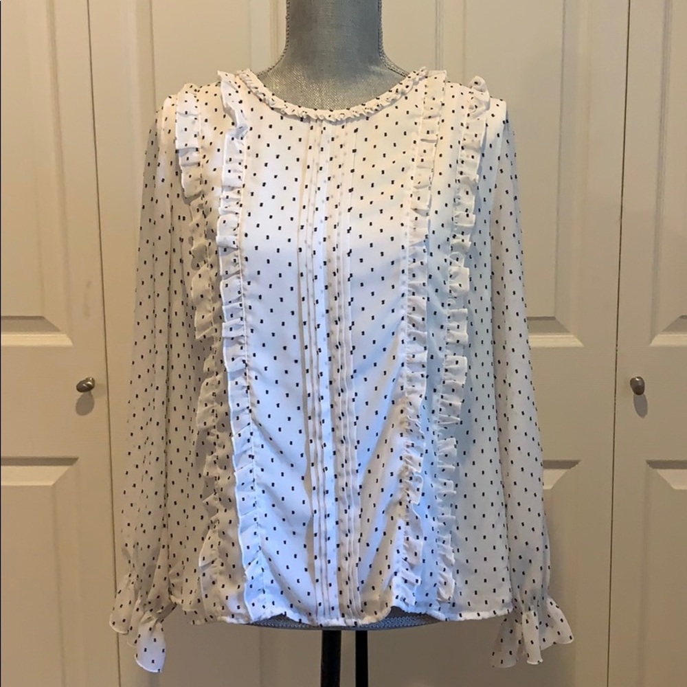 Tommy Hilfiger white chiffon blouse